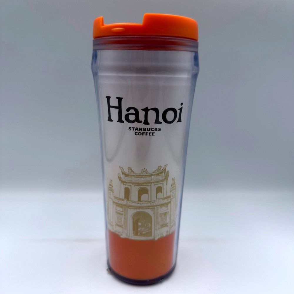 Starbucks Hanoi Vietnam Global City Icon Series Tumbler Orange 12oz Travel Mug